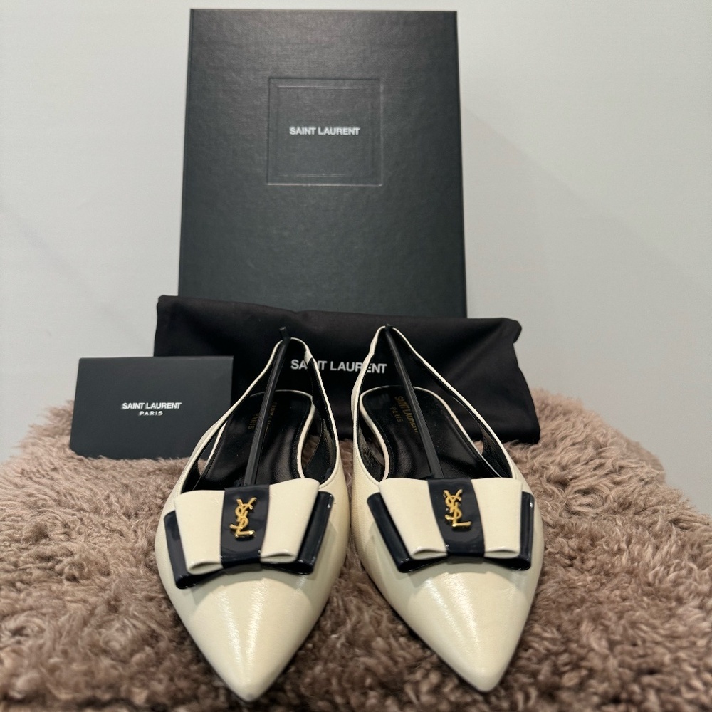 YSL Anais Slingback Flats